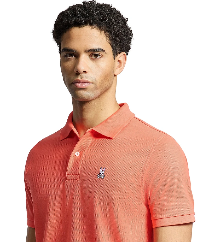 Psycho Bunny Classic Short Sleeve Solid Polo Shirt