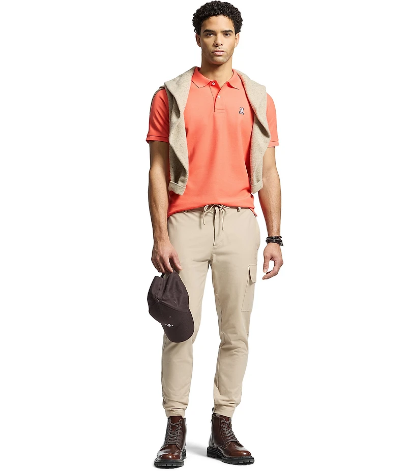 Psycho Bunny Classic Short Sleeve Solid Polo Shirt