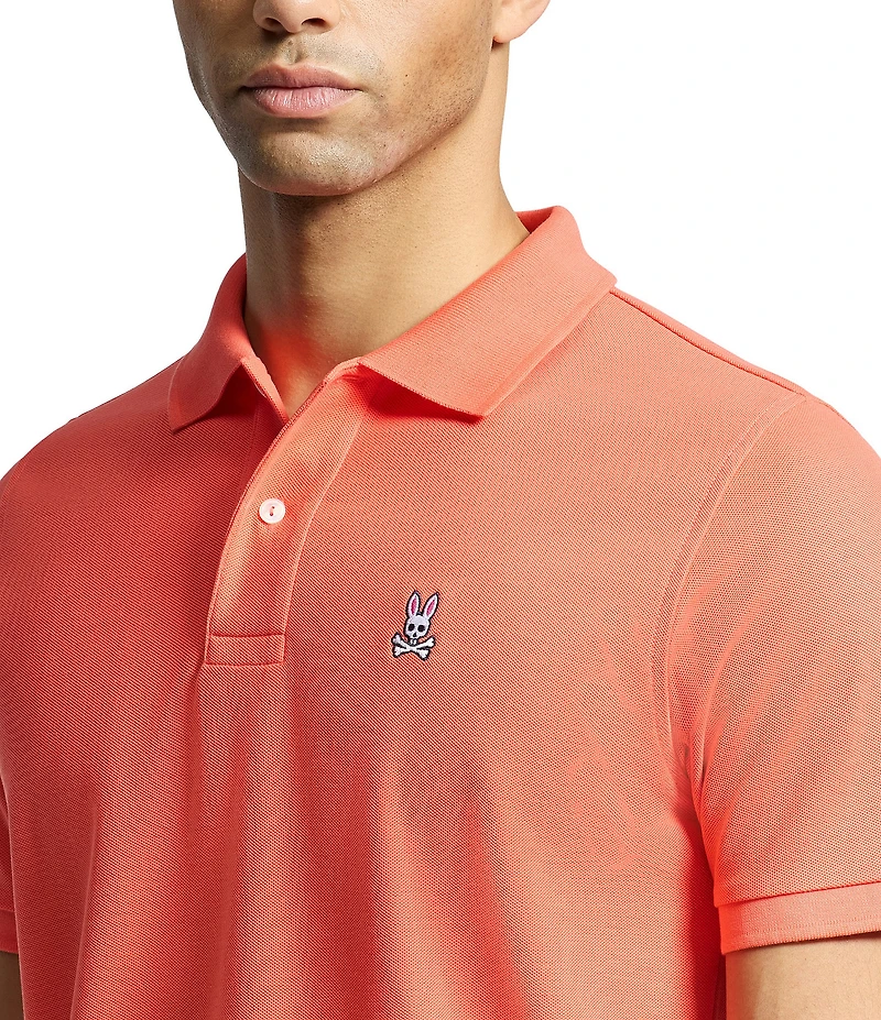 Psycho Bunny Classic Short Sleeve Solid Polo Shirt