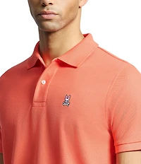 Psycho Bunny Classic Short Sleeve Solid Polo Shirt