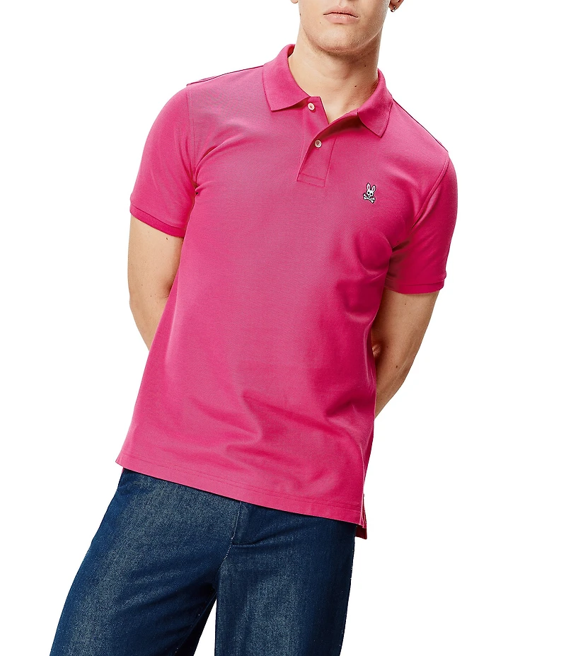 Psycho Bunny Classic Short Sleeve Solid Polo Shirt