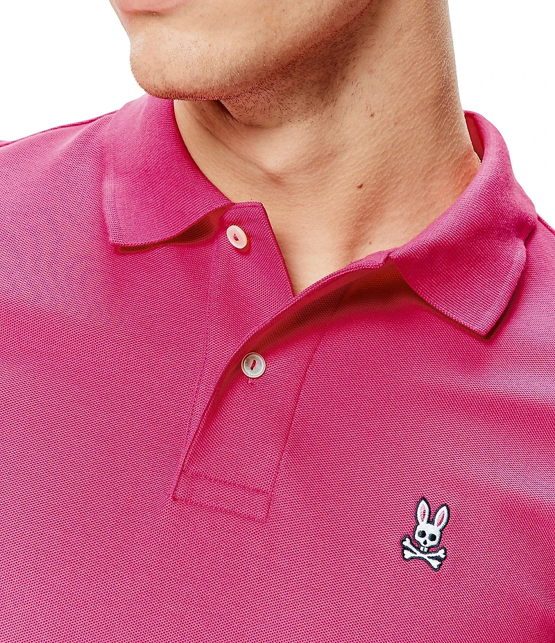 Psycho Bunny Classic Short Sleeve Solid Polo Shirt