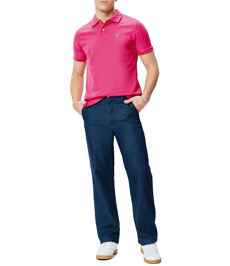 Psycho Bunny Classic Short Sleeve Solid Polo Shirt
