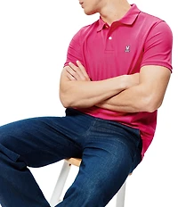 Psycho Bunny Classic Short Sleeve Solid Polo Shirt