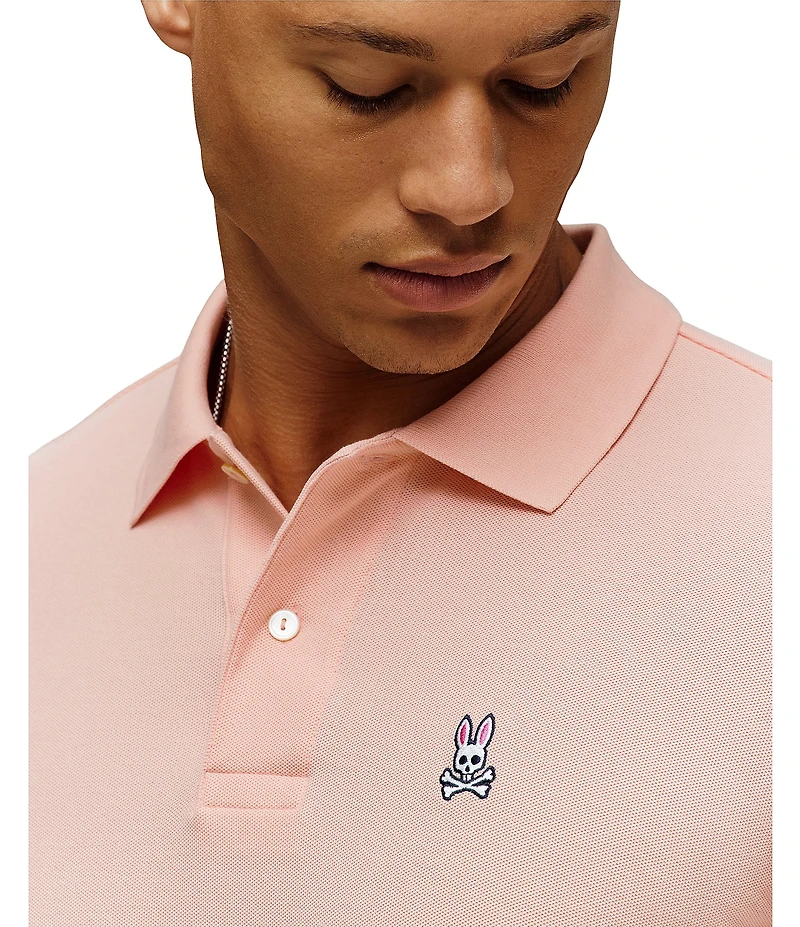 Psycho Bunny Classic Short Sleeve Solid Polo Shirt