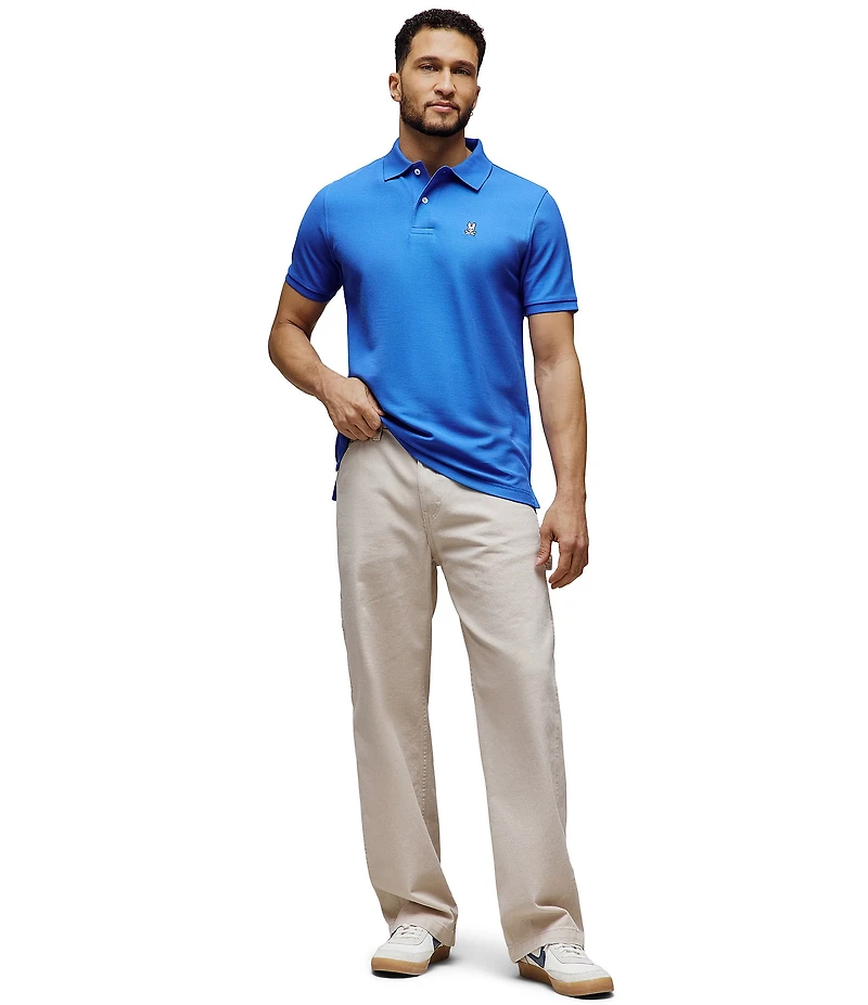 Psycho Bunny Classic Short Sleeve Solid Polo Shirt