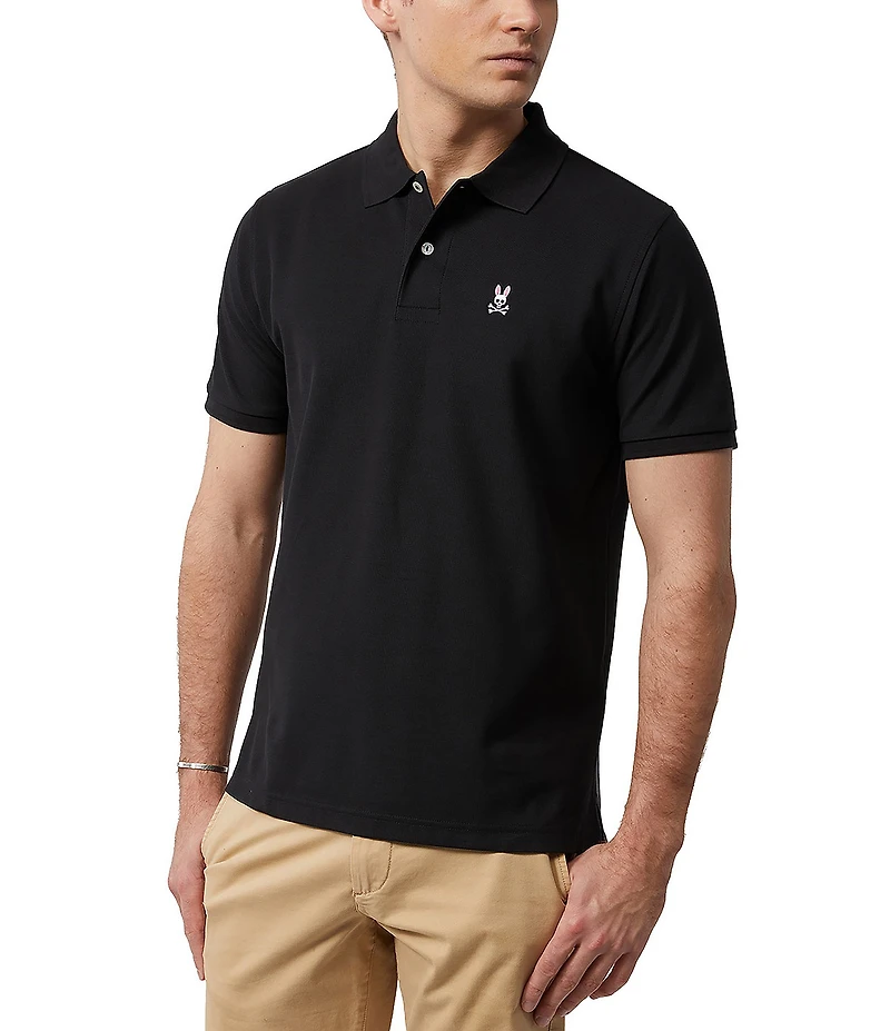 Psycho Bunny Classic Short Sleeve Solid Polo Shirt