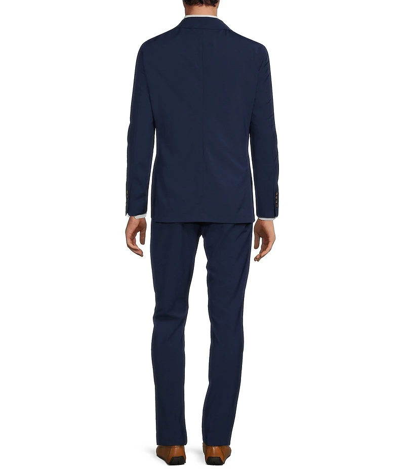 Psycho Bunny Contemporary Fit Flat Front Solid 2-Piece Suit