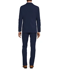 Psycho Bunny Contemporary Fit Flat Front Solid 2-Piece Suit