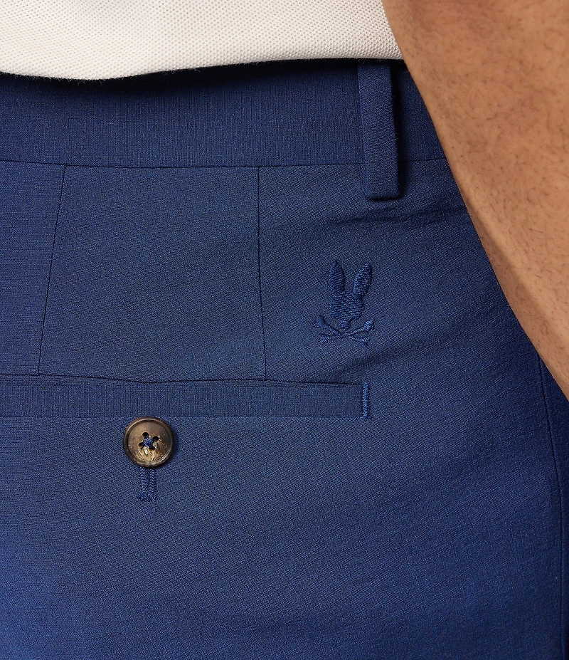 Psycho Bunny Contemporary Fit Flat Front Solid 2-Piece Suit