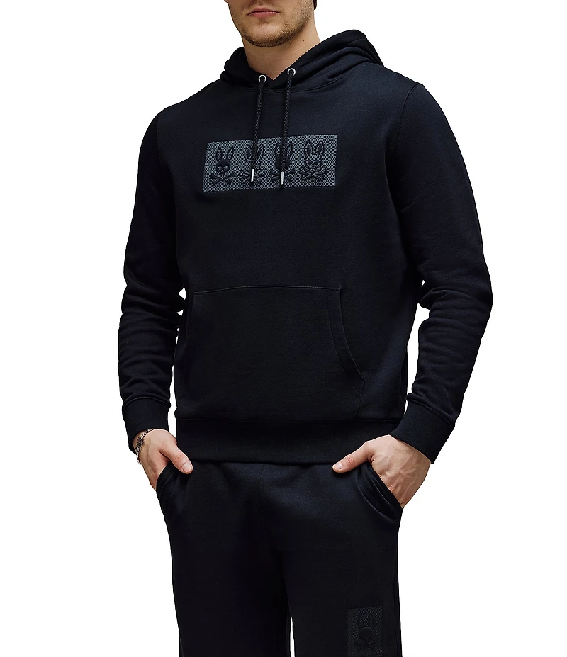 Psycho Bunny Costello Embroidered French Terry Hoodie