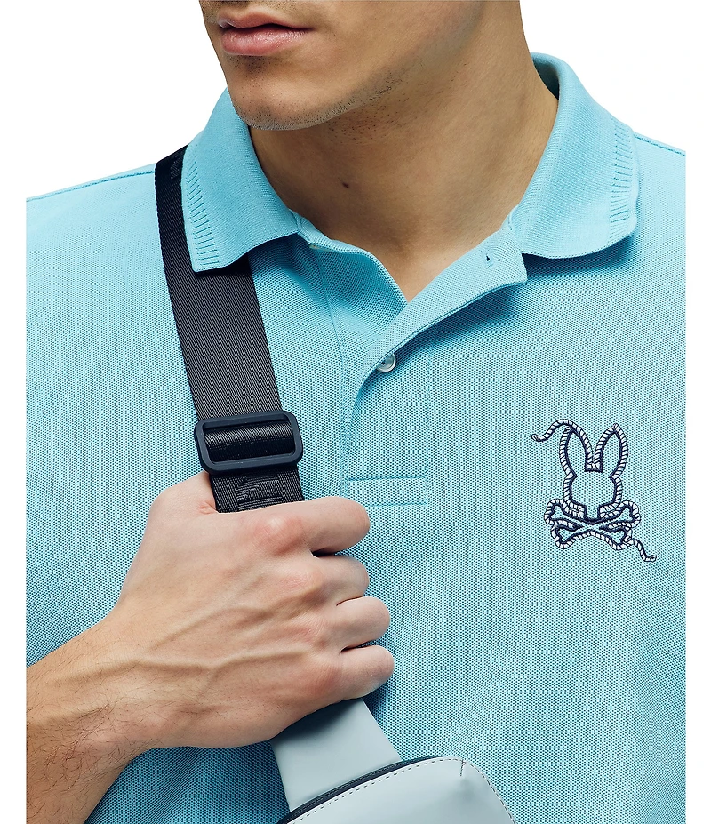 Psycho Bunny Cyrus Pique Short Sleeve Polo Shirt