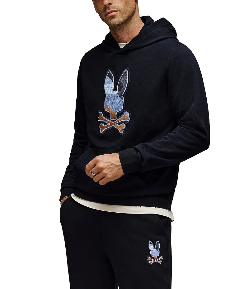 Psycho Bunny Dante Embroidery Knit Hoodie