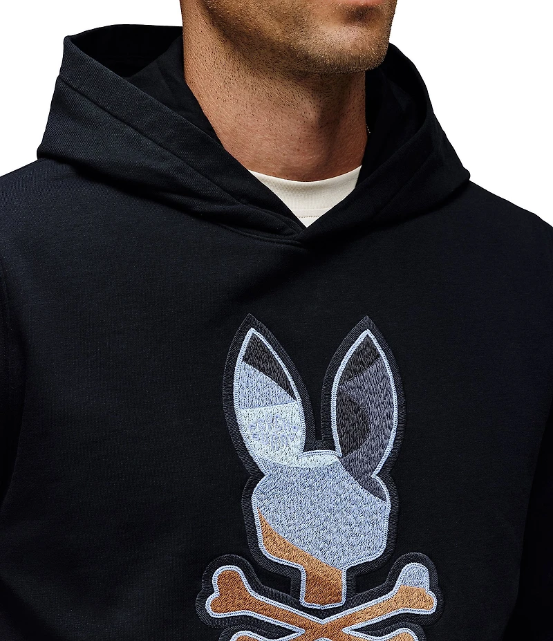 Psycho Bunny Dante Embroidery Knit Hoodie