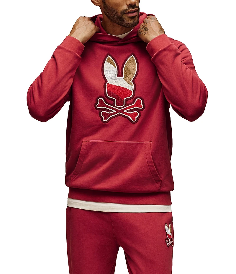 Psycho Bunny Dante Embroidery Knit Hoodie