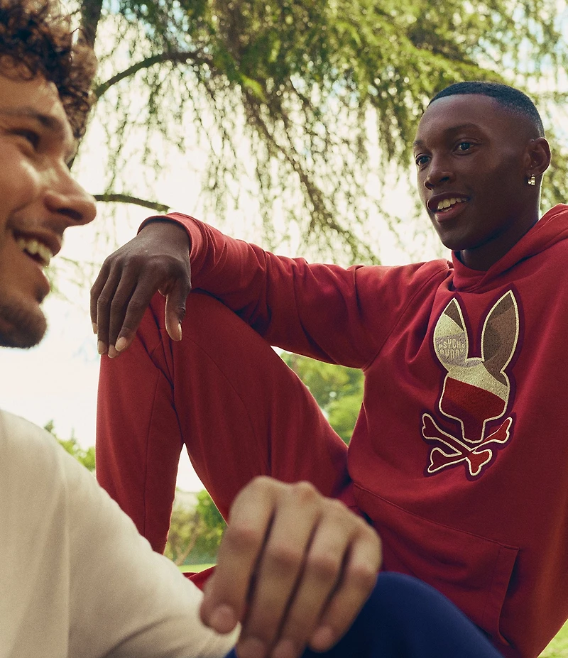 Psycho Bunny Dante Embroidery Knit Hoodie