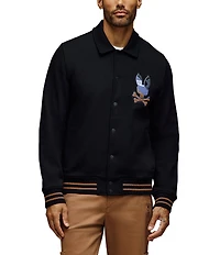 Psycho Bunny Dante Pique Varsity Jacket