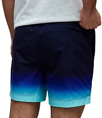 Psycho Bunny Dax Gradient Ombre 5 3/4#double; Inseam Swim Trunks