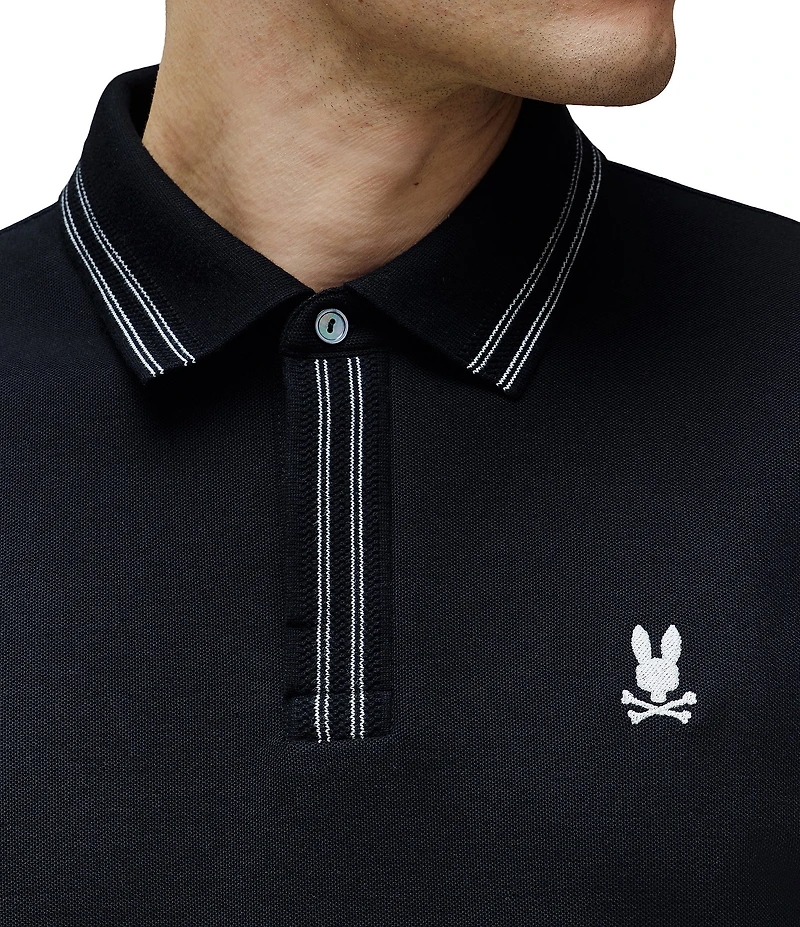 Psycho Bunny Dax Pique Short Sleeve Polo Shirt