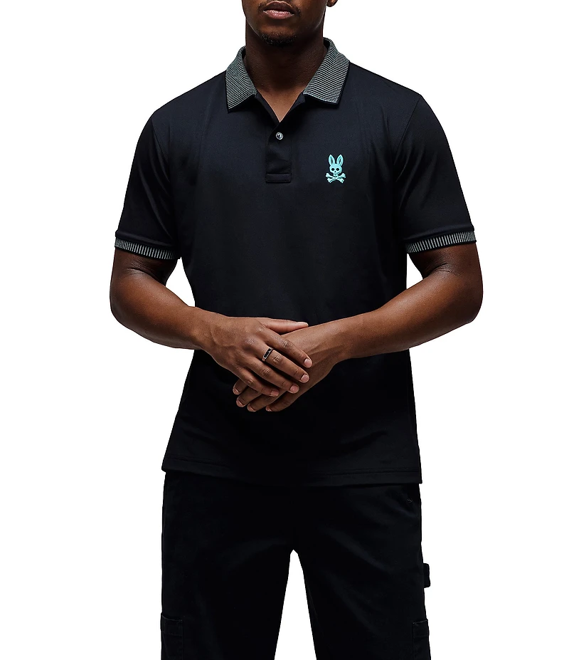 Psycho Bunny Dax Sport Stretch Short Sleeve Polo Shirt
