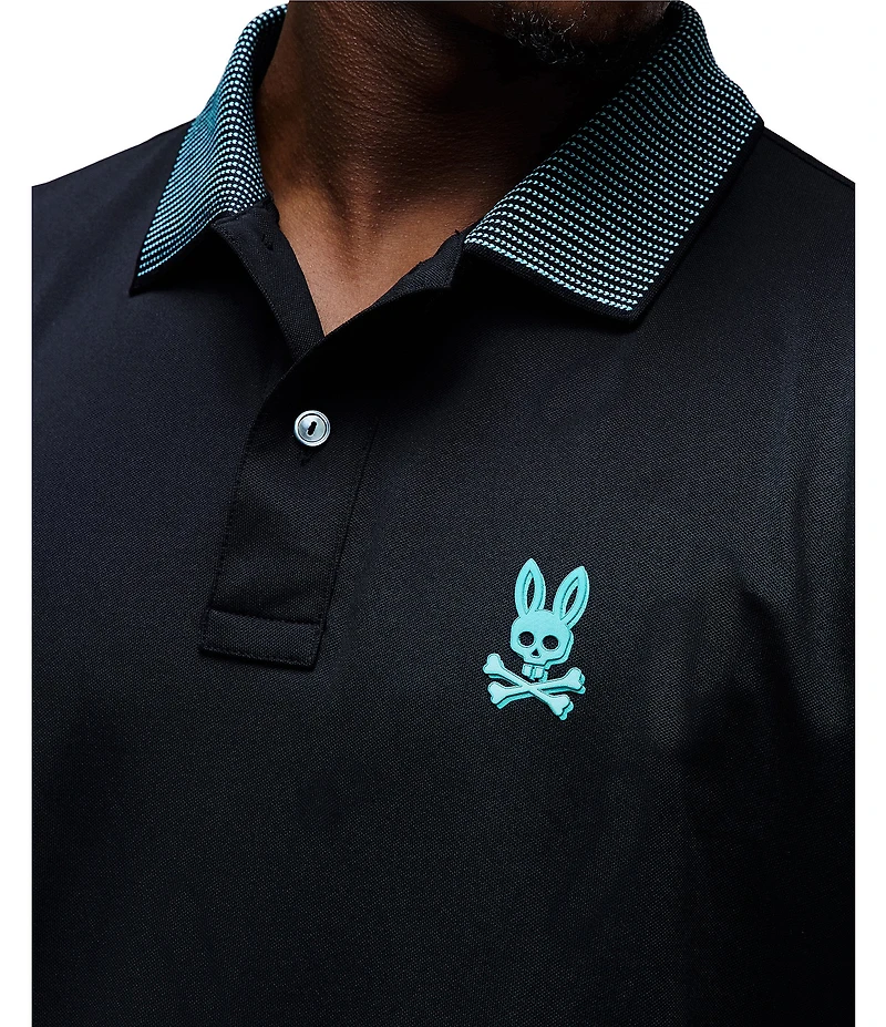Psycho Bunny Dax Sport Stretch Short Sleeve Polo Shirt