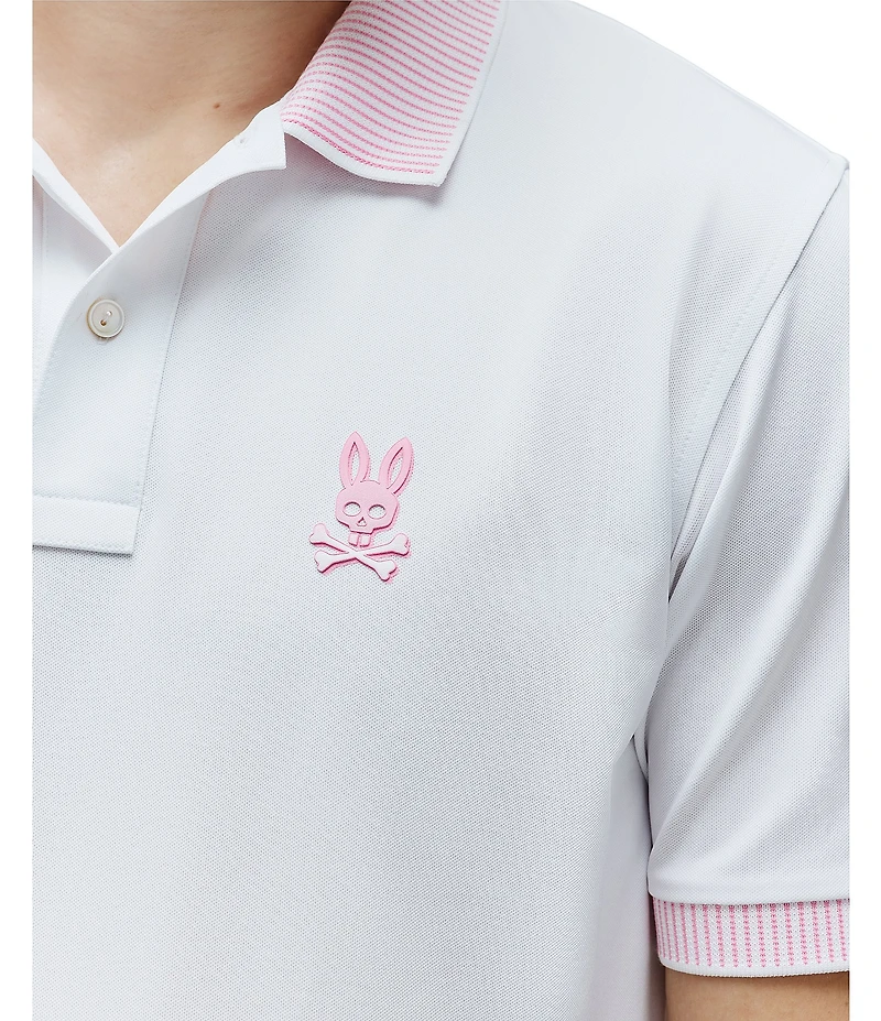 Psycho Bunny Dax Sport Stretch Short Sleeve Polo Shirt