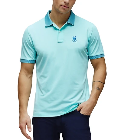 Psycho Bunny Dax Sport Stretch Short Sleeve Polo Shirt