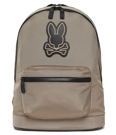 Psycho Bunny Dome Canvas/Buffed Leather Backpack