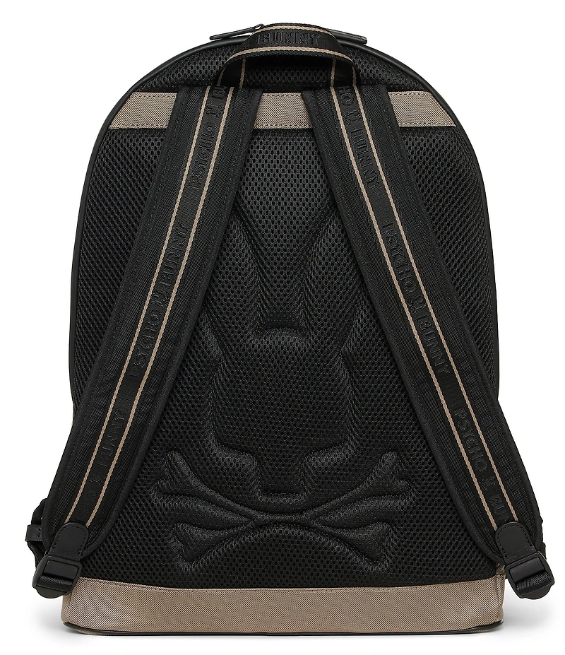 Psycho Bunny Dome Canvas/Buffed Leather Backpack