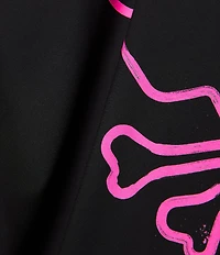 Psycho Bunny Duncan Neon Bunny Outline Solid 5.75#double; Inseam Swim Trunks