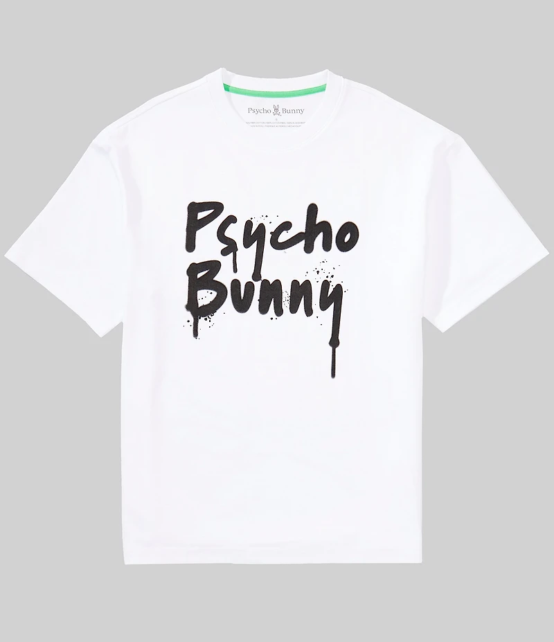 Psycho Bunny Duncan Wordmark Relaxed Fit Short Sleeve T-Shirt