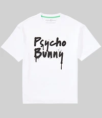 Psycho Bunny Duncan Wordmark Relaxed Fit Short Sleeve T-Shirt