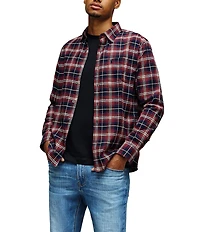 Psycho Bunny Elian Long Sleeve Plaid Woven Shirt