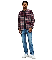 Psycho Bunny Elian Long Sleeve Plaid Woven Shirt