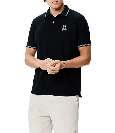 Psycho Bunny Elijah Pique Short Sleeve Polo Shirt