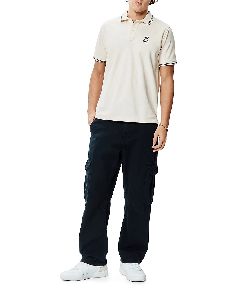 Psycho Bunny Elijah Pique Short Sleeve Polo Shirt