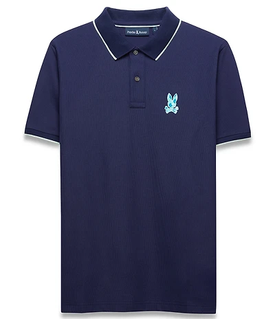 Psycho Bunny Ethan Pique Short Sleeve Polo Shirt
