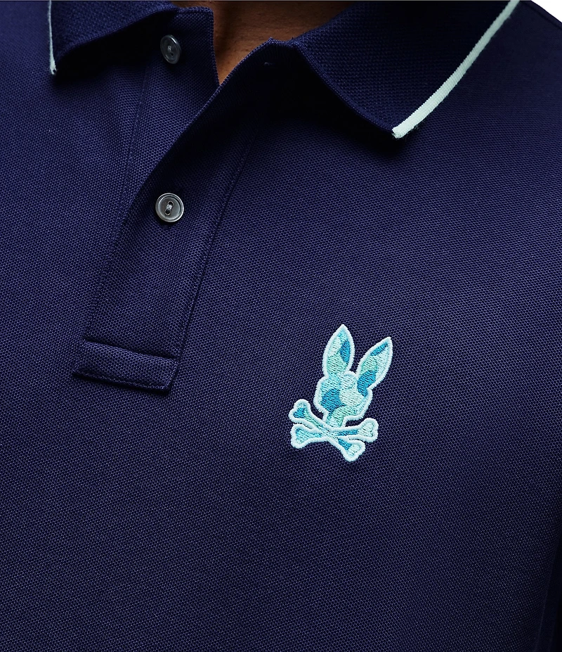 Psycho Bunny Ethan Pique Short Sleeve Polo Shirt