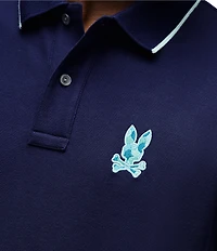 Psycho Bunny Ethan Pique Short Sleeve Polo Shirt