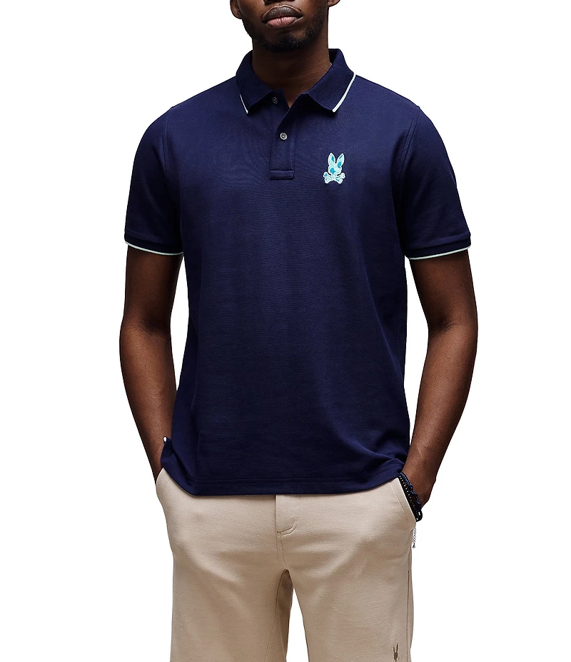 Psycho Bunny Ethan Pique Short Sleeve Polo Shirt