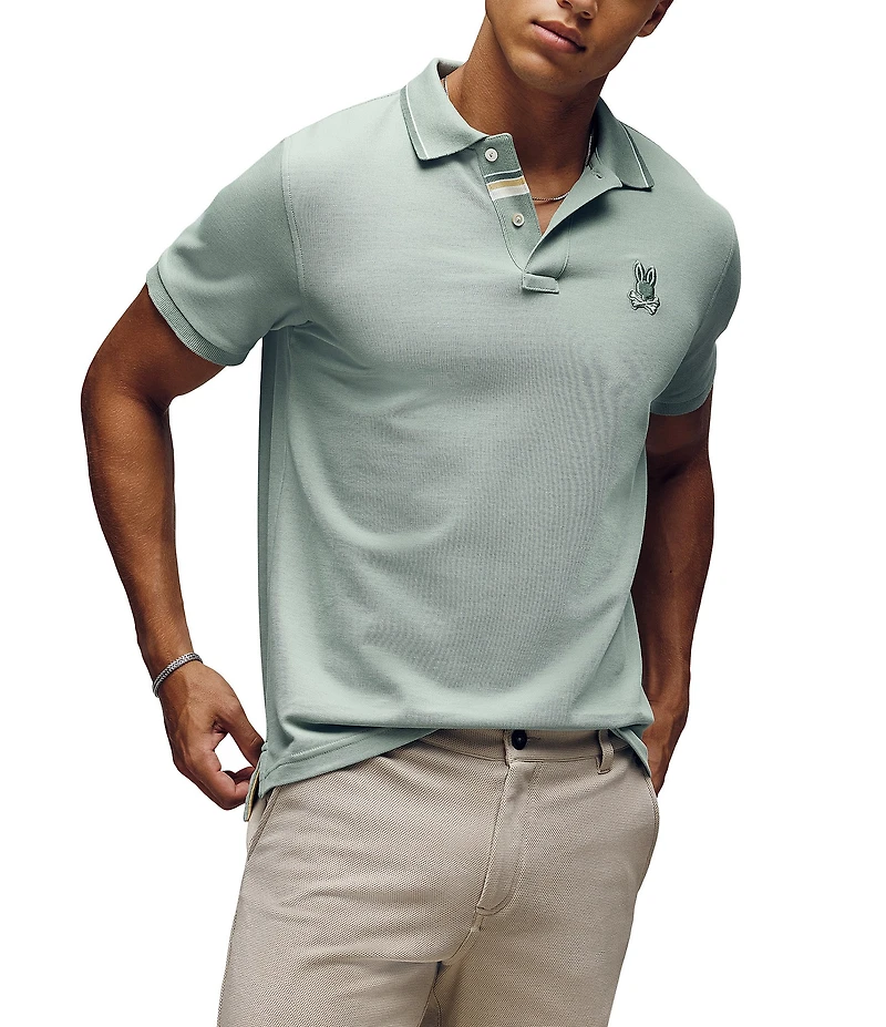 Psycho Bunny Fenley Pique Short Sleeve Polo Shirt