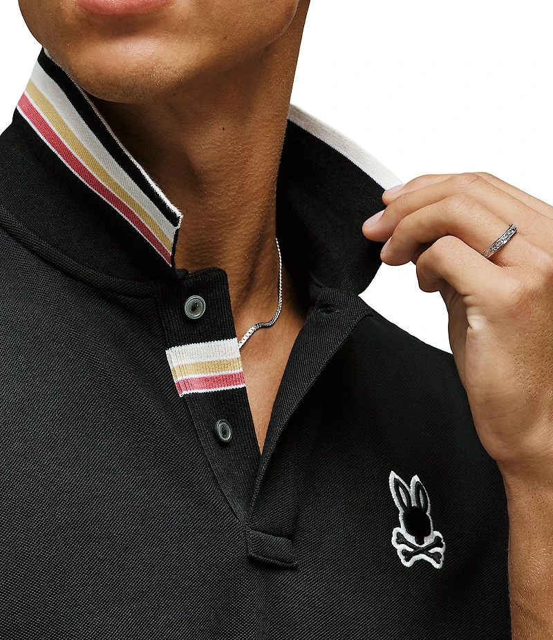 Psycho Bunny Fenley Pique Short Sleeve Polo Shirt