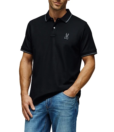 Psycho Bunny Gabin Pique Short Sleeve Polo Shirt