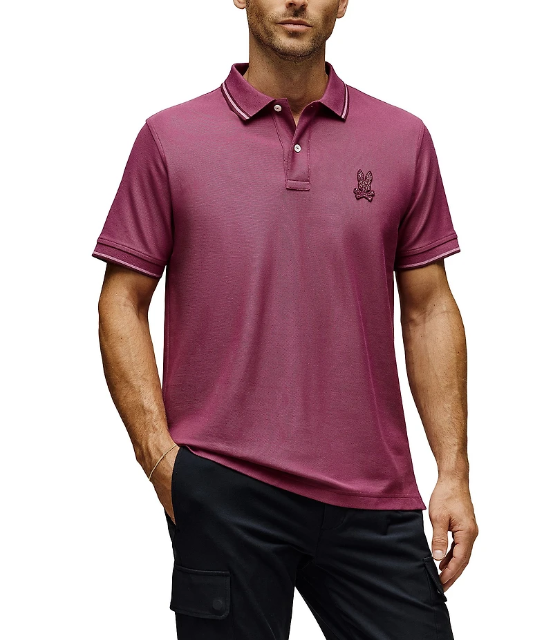 Psycho Bunny Gabin Pique Short Sleeve Polo Shirt