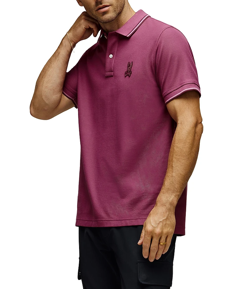 Psycho Bunny Gabin Pique Short Sleeve Polo Shirt