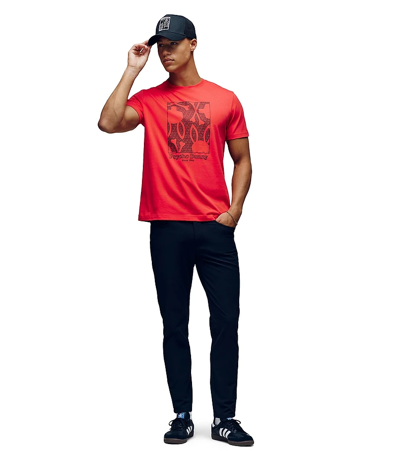 Psycho Bunny Glenn Graphic Short Sleeve T-Shirt