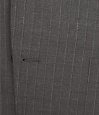 Psycho Bunny Harry Contemporary Fit Flat Front Striped 2-Piece Suit