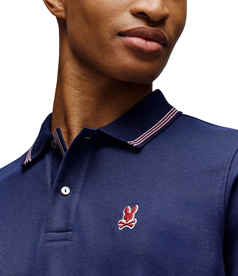 Psycho Bunny Hart Pique Short Sleeve Polo Shirt