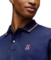 Psycho Bunny Hart Pique Short Sleeve Polo Shirt