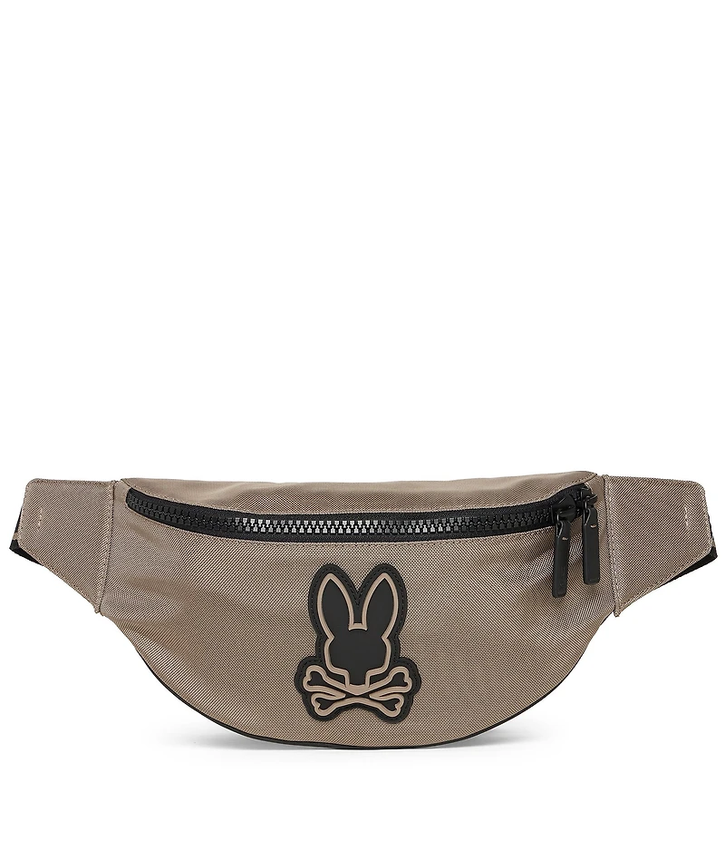Psycho Bunny Hip Canvas/Buffed Leather Bag